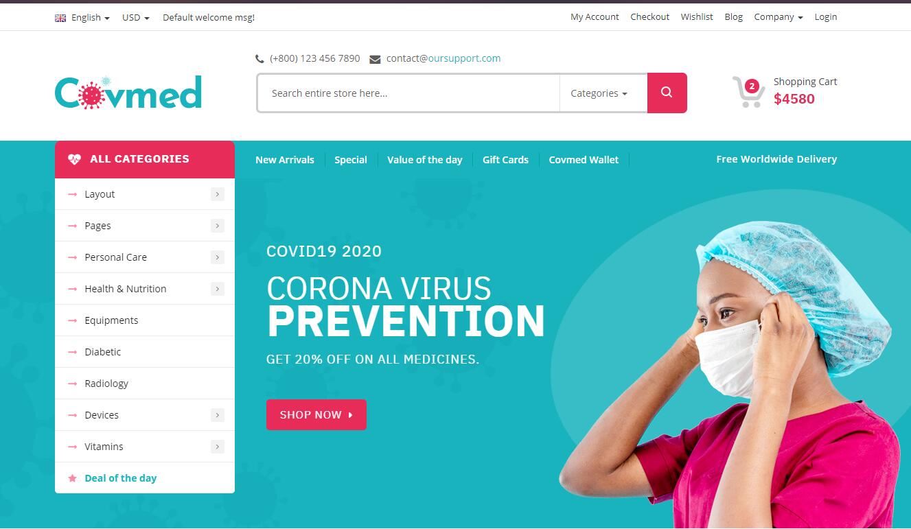 醫(yī)療商城外貿(mào)網(wǎng)站