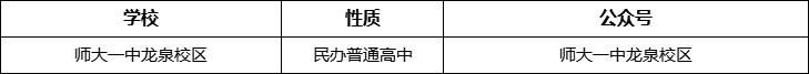成都市師大一中龍泉校區(qū)官網(wǎng)、網(wǎng)址、官方網(wǎng)站